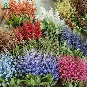 <span class=keywords><strong>Campanula</strong></span> Artificiale in Seta a Stelo Lungo, Bouquet Floreale Bianco per Decorazioni Casa, Matrimoni, Feste, San Valentino, Vacanze, Vasi da Tavola - Product Image 6