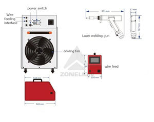 1500W 4-en-1 Laser à fibre haute performance Nouvelle machine de soudage des métaux en acier inoxydable en acier au carbone - Product Image 6