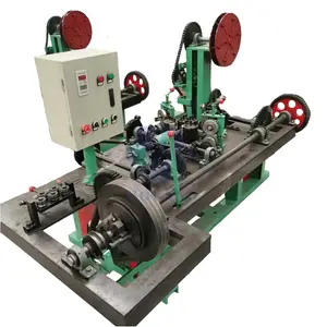 China Automatische Dubbele Streng Draaiende Gaas Maken Machine Prikkeldraad Maken Machine Fabriek