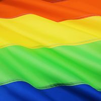 Broderie de luxe drapeau américain Gay Pride 3x5 pieds extérieur arc-en-ciel Gay Pride lesbienne paix LGBT bannière couleur vive avec œillets