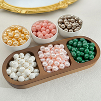 Perles en plastique ABS multicolores à trou unique en forme de bouton, accessoires pour la fabrication de bijoux, de colliers et de bracelets.