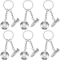 Porte-clés sportifs en alliage 2026, maillots, chaussures, trophées de football, breloques de football, pour femmes et hommes, cadeau, décorations de fête sportive