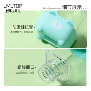 LMLTOP - Botellas Vacías de Silicona con Diseño de Dibujos Animados, Dispensador de Cosméticos con Pulverizador, Tamaño de Viaje, para el Cuidado del Cuerpo - Product Image 3