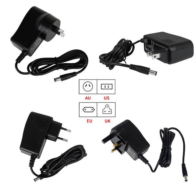 JOYO EU USA AU UK Plug AC 100-240V Power Transformer Supply 9V 1.2A Effects Speakers DC Connector Power Charger