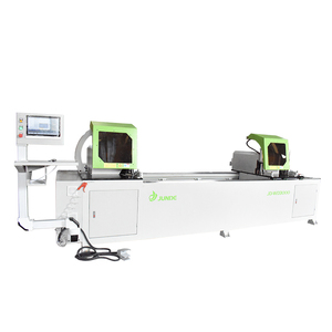 Machine de découpe de profilés en aluminium à double tête pour fenêtres et portes, 45 et 90 degrés - Product Image 1