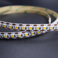 Ruban LED Flexible Commercial DC 24V 1 LED, Découpable, Haute Qualité CRI 90+, Largeur 8mm, PCB Blanc, Double Extrémité, IP20 pour