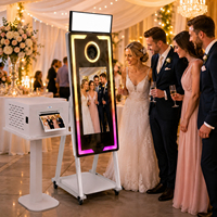 Vogue Selfie Portable 360 Degrés iPad Dslr Miroir Magique Espejo Magico Photo Booth Imprimante Stand