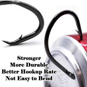 เบ็ดตกปลาเหล็กกล้าคาร์บอนสูง TOPRIGHT NCFH36 แบบปากนกอินทรี สำหรับตกปลาในน้ำจืดและน้ำเค็ม เหมาะสำหรับตกปลาจากเรือ เช่น ปลาคาร์พ ปลาเทราต์ ปลาบาส - Product Image 4