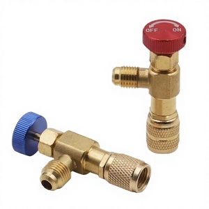 Vanne de sécurité en laiton à commande manuelle haute efficacité R410/R22 pour outils de réfrigération et climatisation, connexion filetée pour l'eau - Product Image 2