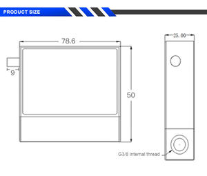 <span class=keywords><strong>Micro</strong></span> Gas termico misuratore di portata massica con RS485 MODBUS ad alta precisione Gas misuratore di portata massica Gas regolatore di flusso di massa - Product Image 5