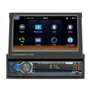 Đầu CD/<span class=keywords><strong>DVD</strong></span> ô tô đa phương tiện 7 inch, đơn DIN, tích hợp Carplay và Android Auto - Product Image 2