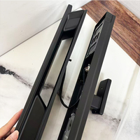 Serrure de porte intelligente sans clé avec empreinte digitale, mot de passe (code), reconnaissance faciale, contrôle Wi-Fi via application pour accès par code en acier inoxydable