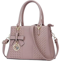Sac à main structuré en cuir PU pour femme avec poignée supérieure et fermeture sécurisée pour un usage quotidien décontracté