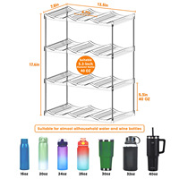 Support à Gobelets Détachable en Plastique Transparent, Porte-Bouteilles Empilable, Type Autoportant, Rangement Minimaliste Moderne