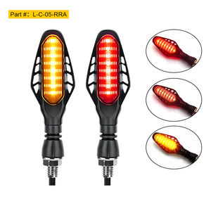 사용자 정의 12V 16 LED 전면 오토바이 방향 지시등-멀티 컬러 조명 애프터 마켓 업그레이드 앰버 화이트 레드 동적 성능 - Product Image 5