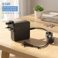 Adaptateur secteur pour ordinateur portable 65W 20V 3.25A, prise DC 4.0*1.7mm, normes EU, UK, US, vente en gros d'usine