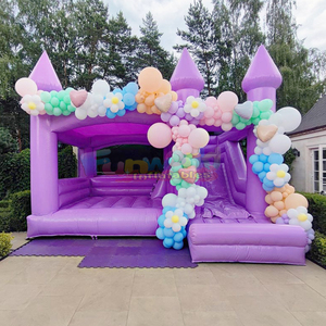 Outdoor party jumpers combo bouncer grey bounce <b>house</b> <b>inflatable</b> kids bouncy castle with slide - Product Image 5