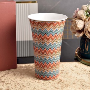 Jarrón alto de cerámica con diseño moderno, jarrón decorativo para flores de mesa, para la decoración del hogar y la sala de estar. - Product Image 6