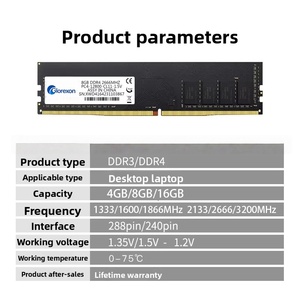 คอมพิวเตอร์ตั้งโต๊ะ Glorexon หน่วยความจำ DDR4 8GB/16GB/32GB 3200MHz มีสินค้าในสต็อก หน่วยความจำความเร็วสูง รองรับสูงสุด 3200MHz เพื่อความเร็วที่รวดเร็วยิ่งขึ้น - Product Image 2