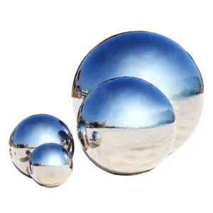 Alta Polido SS304 Bola De Aço Oco 2mm Espessura 60cm 70cm 80cm Grande Esfera De Metal De Aço Oco para Decoração