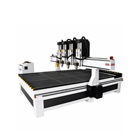 Machine de fraisage CNC à 4 broches Jinan Mosencnc 2130 |   Table à vide robuste pour le traitement du bois, du MDF et de l'acrylique
