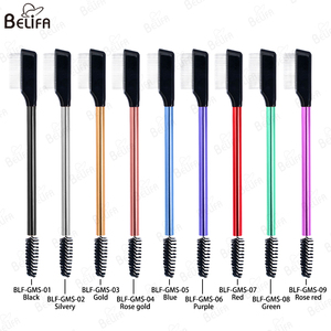 Nueva herramienta de maquillaje de moda para mujer, separador de <span class=keywords><strong>pestañas</strong></span>, cepillo para cejas <span class=keywords><strong>Duo</strong></span>, cepillo Spoolie, aguja de acero inoxidable, peine para cejas - Product Image 6