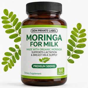OEM/ODM <strong>Moringa</strong> Capsules Lactation Supplement for Increased Breast Milk Infant Nutrition Boost Sustainably Sourced <strong>Moringa</strong> - Product Image 1