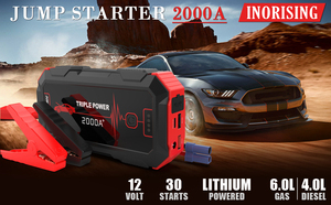 Compresseur d'air haute puissance pour pièces d'urgence 1000a 2000a 12v 24v Démarrage de camion Démarreur de voiture Batterie externe avec pompe à air - Product Image 5
