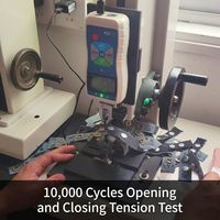 Kancing Tekan Logam Persegi Dua Warna Emas Poles Hitam Matte Interlock Relief Press Stud 24mm 4 Bagian untuk Jaket Kulit