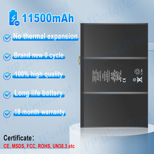 แบตเตอรี่แท็บเล็ตสำหรับ iPad 3 4 A1389 A1403 A1416 A1433 A1459 <span class=keywords><strong>A1460</strong></span>แบตเตอรี่สำรอง11560mAh - Product Image 2