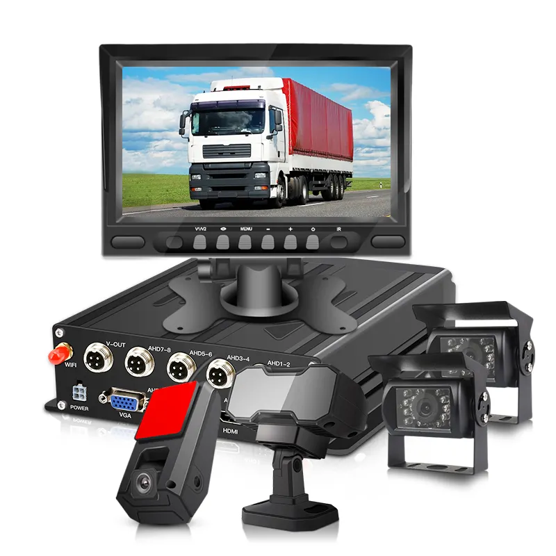 CCENTEN 4 Channel AI Car DVR Video Recorder Mobile Drive Monitor System 4G GPS DSM ADAS Vehicle Truck Taxi Bus MDVR Camera