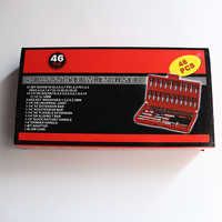 Jeu de Clés à Douilles Mécanicien Combinées 46 Pièces 46-en-1, Coffret Rigide, Personnalisable OEM pour Réparation Auto Moto Vélo