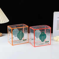 Boîte d'emballage pliable légère en PP, support en plastique transparent imprimé offset personnalisé pour la présentation alimentaire