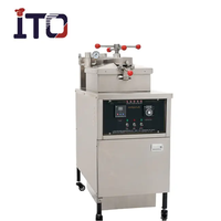 Freidora Industrial de Acero Inoxidable para Papas Fritas, Pollo, Estilo KFC, Freidora Eléctrica Comercial de Doble Tanque
