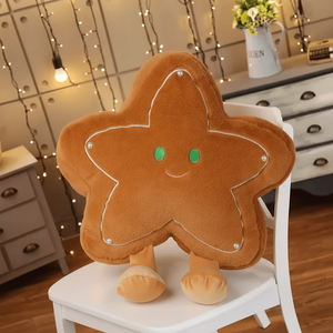 Soft Plush Gingerbread Man <strong>Christmas</strong> Gifts High Quality Kids Pillow Toys Custom Wholesale - Product Image 5