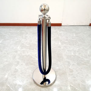 สแตนเช่นสแตนเลสเสาพรมแดงสำหรับกั้นคิวอุปกรณ์สำหรับงานแต่งงานเสาทองเงินสีดำ - Product Image 5