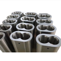 Extrudeuse plastique baril à vis et revêtement pour mélange maître et PVC fluoré PTFE, ETFE, FEP, PFA, PVDF