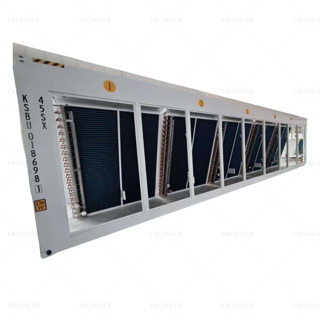Air Fin Dry Cooler With Data Centre Liquid Immersion Cooling Container