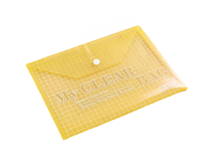 Carpeta de Plástico con Botón de Cierre, Tamaño A4, Impermeable, Transparente, para Documentos, Oficina, Estudiantes, Almacenamiento