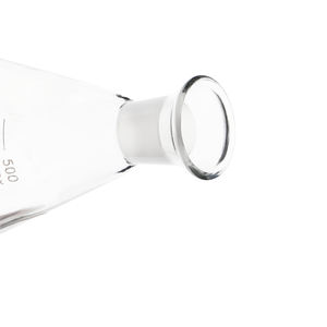 थोक पारदर्शी बोरोसिलिकेट ग्लास प्रयोगशाला शंक्वाकार 250 ग्राउंड-इन स्टॉपर और लोडिन फ्लैस्क के साथ - Product Image 4