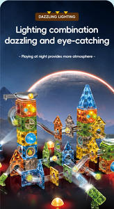 Rompecabezas Magnético de 69 Piezas con Diamantes de Plástico de Colores, Bloques Magnéticos Deslizantes Variables, Regalo de Navidad - Product Image 6