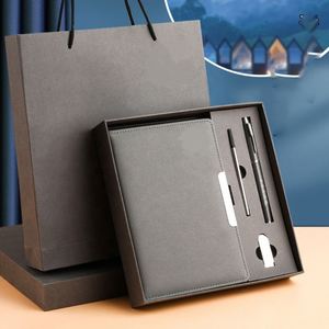 Ensemble cadeau d'affaires promotionnel haut de gamme avec couverture en PU, stylo, clé USB, souvenir de vacances - Product Image 3