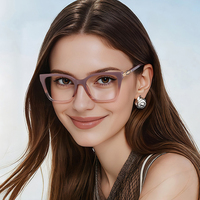 Monture de lunettes optiques carrée Partagas TR90 avec charnière à ressort, anti-lumière bleue, pour femmes