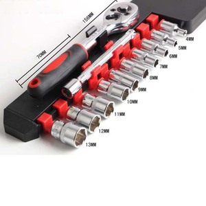 Chất Lượng Cao <span class=keywords><strong>12Pcs</strong></span> <span class=keywords><strong>1</strong></span>/<span class=keywords><strong>4</strong></span> "Xách Tay Nhỏ Nhanh Chóng Xếp Torque Ratchet Xử Lý Có Thể Điều Chỉnh Cờ Lê Ổ Cắm Thiết Lập - Product Image 4