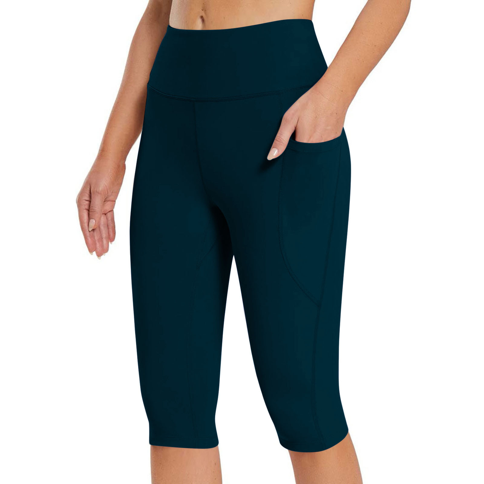 2026 Four Way Stretch Quick Dry Yoga Ankle Length Leggings with Front Rise Seam
