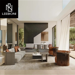 Alta <span class=keywords><strong>qualità</strong></span> <span class=keywords><strong>di</strong></span> lusso italiano moderno in pelle sezionale divano Design impiallacciatura <span class=keywords><strong>di</strong></span> legno <span class=keywords><strong>di</strong></span> lusso in pelle <span class=keywords><strong>di</strong></span> lusso soggiorno divano Set <span class=keywords><strong>di</strong></span> <span class=keywords><strong>mobili</strong></span> - Product Image 2