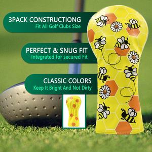 Ensemble de couvre-chef de club de <span class=keywords><strong>golf</strong></span> à broderie personnalisée en cuir Pu pour couvre-chef de <span class=keywords><strong>bois</strong></span> <span class=keywords><strong>hybride</strong></span> de fairway de conducteur #1 #<span class=keywords><strong>3</strong></span> #<span class=keywords><strong>5</strong></span> - Product Image 4