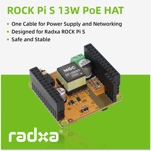 Placa de Expansión ROCK Pi S PoE HAT con Alimentación a través de Ethernet, Fácil Instalación para Radxa ROCK Pi S SBC Radxa - Product Image 5