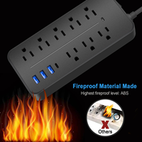 Soket Adaptor Perjalanan Multifungsi Universal Eropa 2 Pin, Steker Multi Daya, Soket Ekstensi Perangkat Global