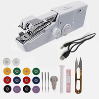 Machine à coudre manuelle portable fabriquée au Guangdong pour les réparations rapides à domicile, les projets de bricolage et les travaux manuels, avec pied presseur pour vêtements et tissus